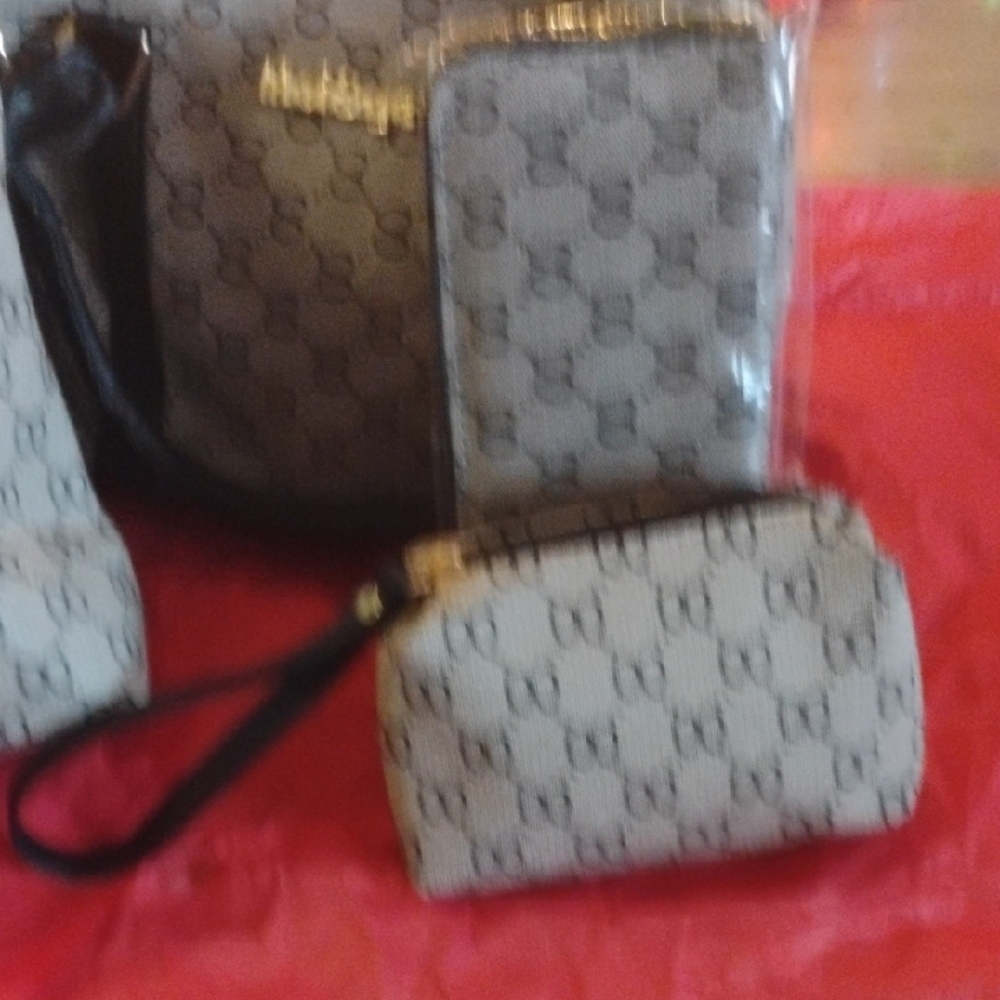 Nique Black and Gray Patterned Baby Bag Set - Picture 4 of 7